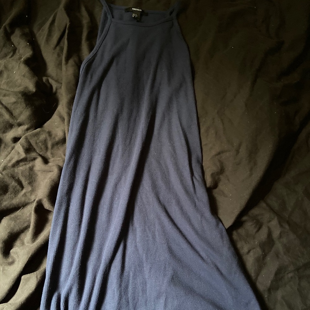 Navy Blue Flowy Dress